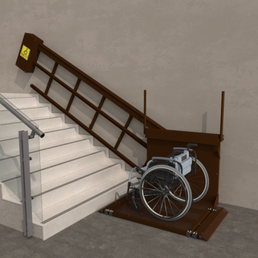 Наклонный подъемник для инвалидов по ТУ Модель: НПМ-01